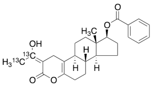 2-(1-Methylethylidene) (17b)-17-(Benzoyloxy)-4-oxaestr-5(10)-en-3-one-13C2