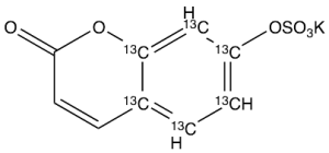 7-Hydroxy Coumarin-13C6 Sulfate Potassium Salt