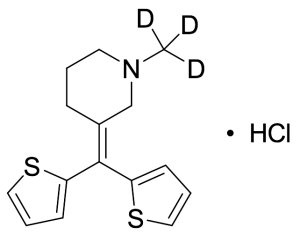 3-(Di-2-thienylmethylene)-1-methylpiperidine-d3 Hydrochloride