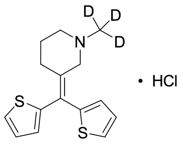 3-(Di-2-thienylmethylene)-1-methylpiperidine-d3 Hydrochloride