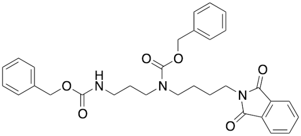 Phenylmethyl Ester [4-(1,3-Dihydro-1,3-dioxo-2H-isoindol-2-yl)butyl][3-[[(phenylmethoxy)carbonyl]amino]propyl]carbamic Acid