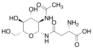2-Acetamido-1-N-(beta-L-aspartyl)-2-deoxy-beta-D-glucopyranosylamine