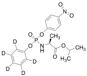 N-[(S)-(4-Nitrophenoxy)phenoxy-2,3,4,5,6-d5-phosphinyl]-L-Alanine-d5 1-Methylethyl Ester