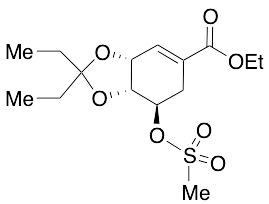 (3aR,7R,7aR)-2,2-Diethyl-3a,6,7,7a-tetrahydro-7-[(methylsulfonyl)oxy]-1,3-benzodioxole-5-carboxylic Acid Ethyl Ester