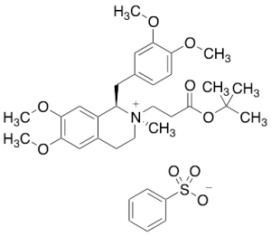 (1R,2R)-2-(3-(tert-butoxy)-3-oxopropyl)-1-(3,4-dimethoxybenzyl)-6,7-dimethoxy-2-methyl-1,2,3,4-tetrahydroisoquinolin-2-ium benzenesulfonate (1:1)