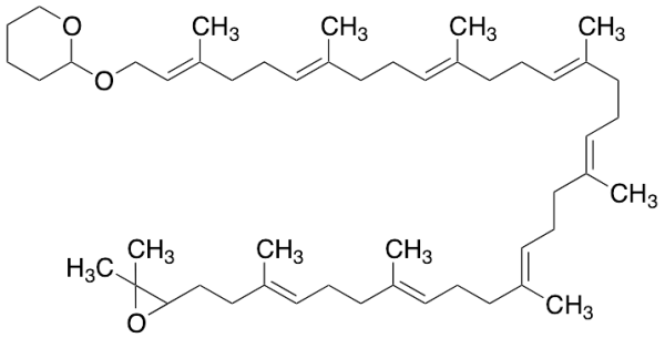 2-(((2E,6E,10E,14E,18E,22E,26E,30E)-33-(3,3-Dimethyloxiran-2-yl)-3,7,11,15,19,23,27,31-octamethyltritriaconta-2,6,10,14,18,22,26,30-octaen-1-yl)oxy)tetrahydro-2H-pyran
