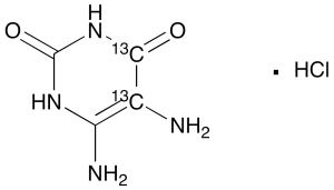 5,6-Diamino-2,4-dihydroxypyrimidine-13C2, Hydrochloride Salt