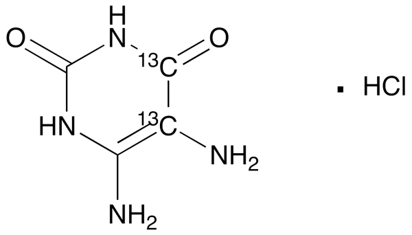 5,6-Diamino-2,4-dihydroxypyrimidine-13C2, Hydrochloride Salt