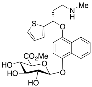 4-[(1S)-3-(Dimethylamino)-1-(2-thienyl)propoxy]-1-naphthalenyl-b-D-glucopyranosiduronic Acid Methyl Ester