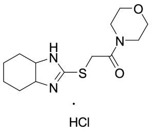 2-[(3a,4,5,6,7,7a-Hexahydro-1H-benzimidazol-2-yl)thio]-1-(4-morpholinyl)-ethanone Hydrochloride