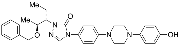 2-[(1S,2S)-1-Ethyl-2-(phenylmethoxy)propyl]-2,4-dihydro-4-[4-[4-(4-hydroxyphenyl)-1-piperazinyl]phenyl]-3H-1,2,4-triazol-3-one