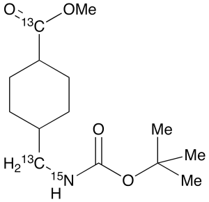 cis,trans-(1,1-Dimethylethoxy)carbonyl Tranexamic Acid Methyl Ester-13C2,15N