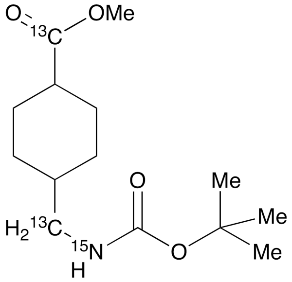 cis,trans-(1,1-Dimethylethoxy)carbonyl Tranexamic Acid Methyl Ester-13C2,15N