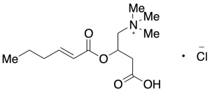 3-Carboxy-N,N,N-trimethyl-2-[(1-oxo-2-hexen-1-yl)oxy]-1-propanaminium Chloride Salt