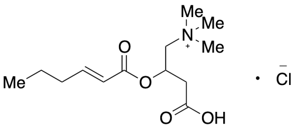 3-Carboxy-N,N,N-trimethyl-2-[(1-oxo-2-hexen-1-yl)oxy]-1-propanaminium Chloride Salt