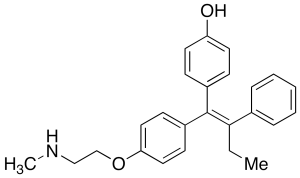 (E)-4-Hydroxy-N-desmethyl Tamoxifen