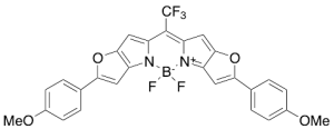 (T-4)-Difluoro[2-(4-methoxyphenyl)-5-[2,2,2-trifluoro-1-[2-(4-methoxyphenyl)-5H-furo[3,2-b]pyrrol-5-ylidene-KappaN4]ethyl]-4H-furo[3,2-b]pyrrolato-KappaN4]boron