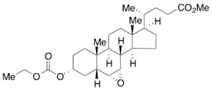 (3Alpha,5Beta,6Alpha,7Alpha)-6,7-Epoxy-3-[(ethoxycarbonyl)oxy]cholan-24-oic Acid Methyl Ester