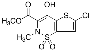 6-Chloro-4-hydroxy-2-methyl-2H-thieno[2,3-e]-1,2-thiazine-3-carboxylic Acid Methyl Ester 1,1-Dioxide