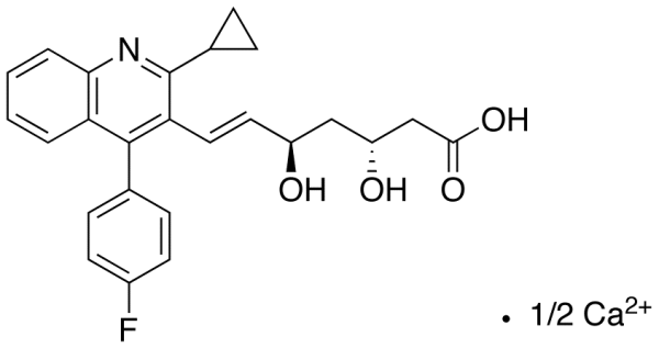 (3R,5R,6E)-7-[2-Cyclopropyl-4-(4-fluorophenyl)-3-quinolinyl]-3,5-dihydroxy-6-heptenoic Acid Calcium Salt