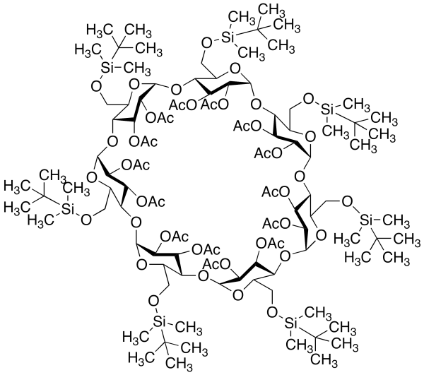 Heptakis(6-O-tert-butyldimethylsilyl)-Beta-cyclodextrin Tetradecaacetate