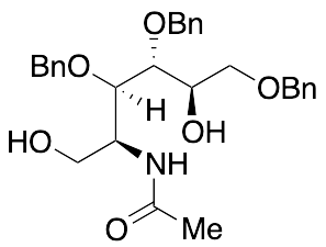 2-(Acetylamino)-2-deoxy-3,4,6-tris-O-(phenylmethyl)-D-glucitol