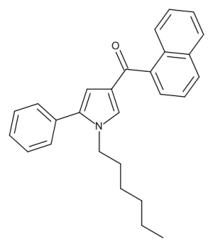 1-Hexyl-2-phenyl-4-(1-naphthoyl)pyrroleJWH-147