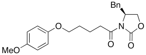 3-[5-(4-Methoxyphenoxy)-1-oxobutyl]-(4S)-4-benzyl-2-oxazolidinone