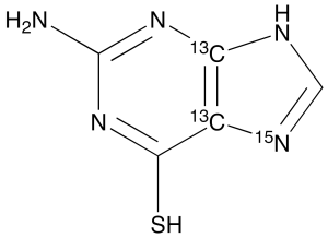 2-Amino-6-mercaptopurine-13C2,15N