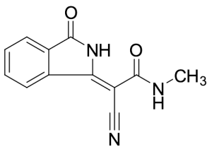 2-Cyano-2-(2,3-dihydro-3-oxo-1H-isoindol-1-ylidene)-N-methylacetamide