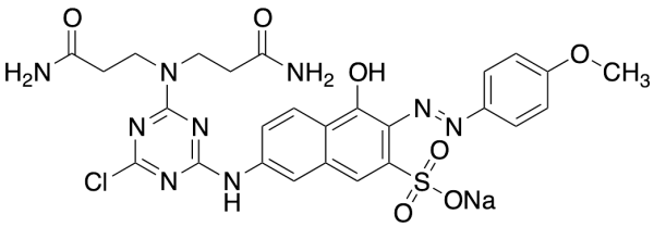 7-[[4-[Bis(3-Amino-3-oxopropyl)amino]-6-chloro-1,3,5-triazin-2-yl]amino]-4-hydroxy-3-[(4-methoxyphen