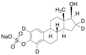Sodium 17beta-Estradiol-2,4,16,16-d4 3-Sulfate (Stabilized with TRIS, 50% w/w)