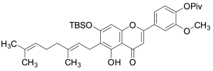 7-(tert-Butyldimethylsilyl)oxy Cannflavin A Pivalate