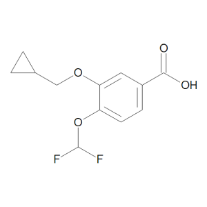 3-Cyclopropylmethoxy-4-difluoromethoxybenzoic Acid