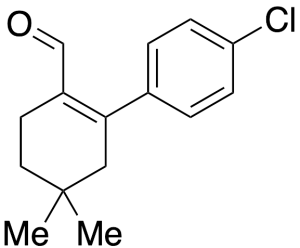 2-(4-Chlorophenyl)-4,4-dimethyl-1-cyclohexene-1-carboxaldehyde