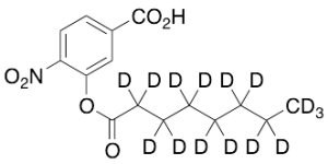 4-Nitro-3-[(1-oxooctyl)oxy]benzoic Acid-D15