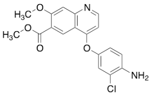 4-(4-Amino-3-chlorophenoxy)-7-methoxy-6-quinolinecarboxylic Acid Methyl Ester