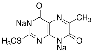 6-Methyl-2-methylthio-4,7(3H,8H)-pteridinedione Disodium Salt