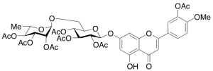 2-[3-(Acetyloxy)-4-methoxyphenyl]-5-hydroxy-7-[[2,3,4-tri-O-acetyl-6-O-(2,3,4-tri-O-acetyl-6-deoxy-a-L-mannopyranosyl)-b-D-glucopyranosyl]oxy]-4H-1-benzopyran-4-one