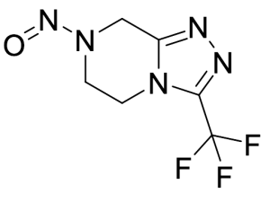 7-Nitroso-3-(trifluoromethyl)-5,6,7,8-tetrahydro-[1,2,4]triazolo[4,3-a]pyrazine