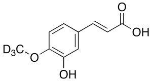 3-Hydroxy-4-methoxycinnamic Acid-d3 (Isoferulic Acid-d3)