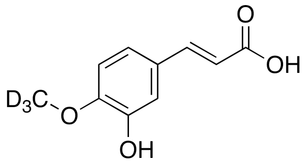 3-Hydroxy-4-methoxycinnamic Acid-d3 (Isoferulic Acid-d3)
