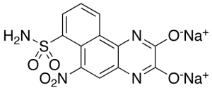 6-Nitro-7-sulfamoylbenzo[f]quinoxaline-2,3-dione, Disodium Salt