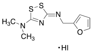 3-((Furan-2-ylmethyl)imino]-N,N-dimethyl-3H-1,2,4-dithiazol-5-amine Hydroiodide