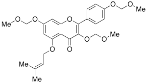 5-O-(3-Methyl-2-butenyl) Kaempferol Tri-O-methoxymethyl Ether