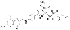 Dehydro Folic Acid 1,5-Dimethyl Ester-13C5,15N