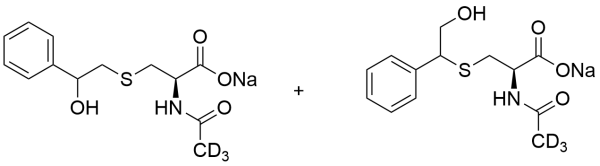 N-Acetyl-S-(2-hydroxy-1-phenylethyl)-L-cysteine-d3 + N-Acetyl-S-(2-hydroxy-2-phenylethyl)-L-cysteine-d3 (Mixture)