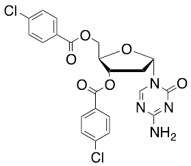 4-Amino-1-[3,5-bis-O-(4-chlorobenzoyl)-2-deoxy-alpha-D-erythro-pentofuranosyl]-1,3,5-triazin-2(1H)-one