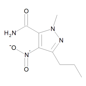 1-Methyl-4-nitro-3-propylpyrazole-5-carboxamide