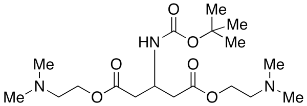 [3-(N,N-Dimethylamino)ethylamino-1-(2-N,N-Dimethylamino)ethylamino)-2-oxoethyl]-3-oxopropyl-carbamic Acid tert-Butyl Ester